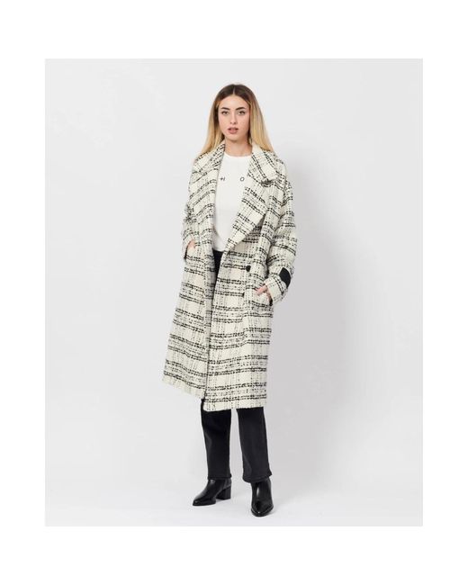 Coats > double-breasted coats Boss en coloris White