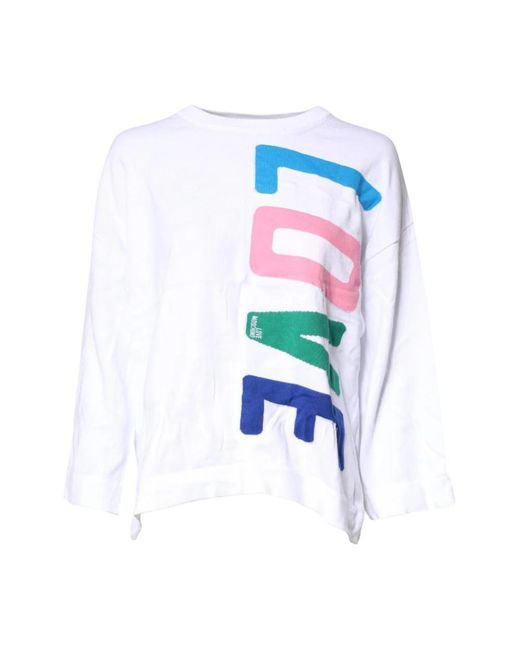 Love Moschino Blue Sweatshirts