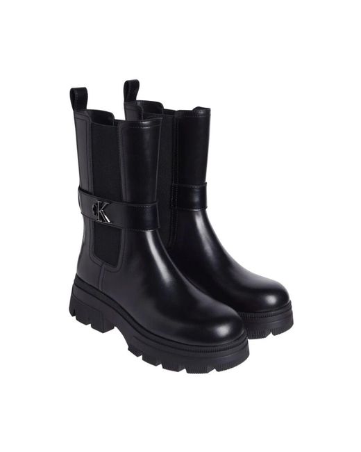 Calvin Klein Blue Chelsea Boots