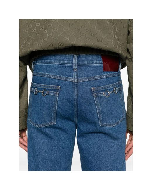 Gucci Blue Straight Jeans for men