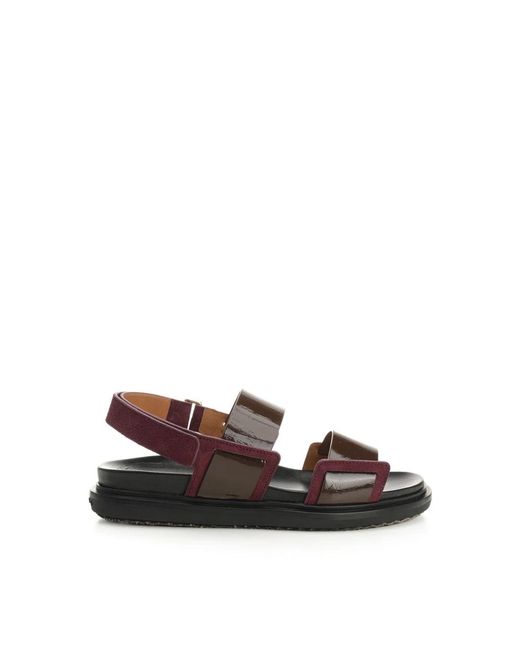 Marni Brown Flat Sandals