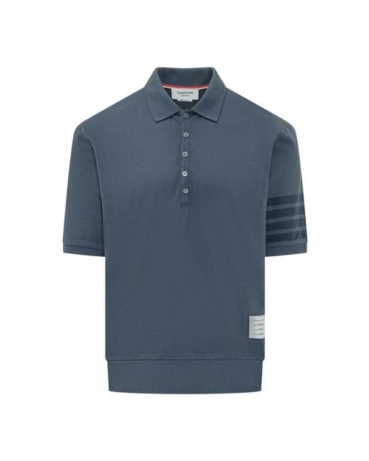 Thom Browne Blue Polo Shirts for men