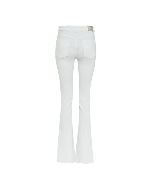 AG Jeans White Flared Jeans
