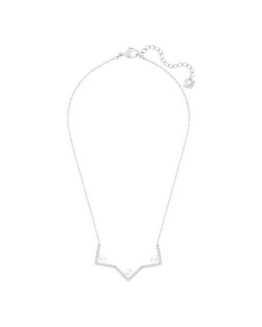 Swarovski White Edify Medium Halskette