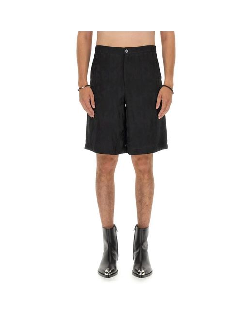 McQueen Black Casual Shorts for men