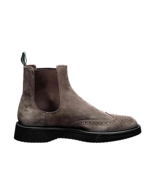 Green George Brown Chelsea Boots for men