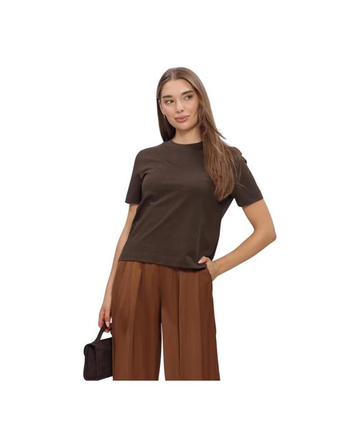 SELECTED Slfessential Ss Boxy Tee in het Brown