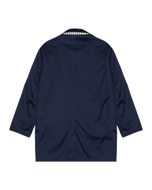 Aquascutum Blue Single-Breasted Coats for men