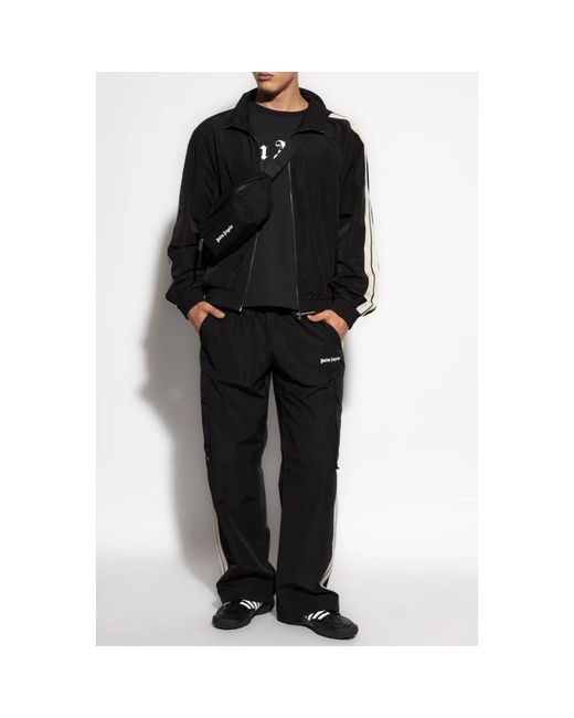 Palm Angels Jassen ,Zwart ,Katoen Jas Met Logo in het Black voor heren