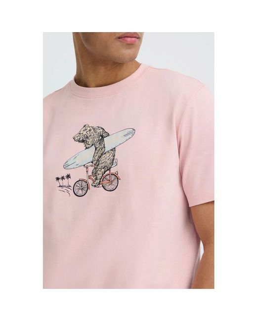 Blend Grappig T-Shirt in het Pink voor heren