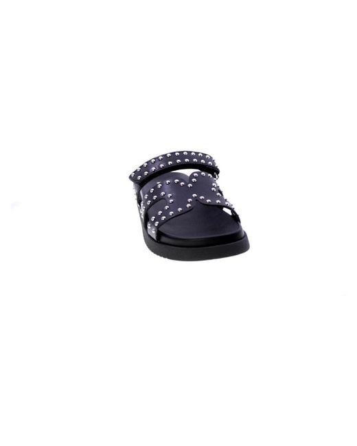 Steve Madden Blue Sliders