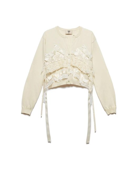 Aniye By Truien & Vesten ,Fairy Milk Cardigan in het Natural