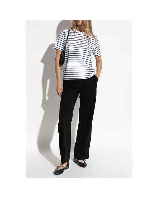 Samsøe & Samsøe Black Straight Trousers