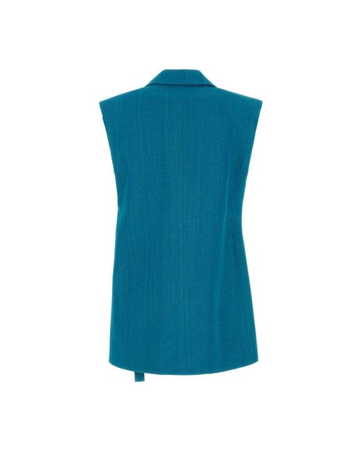 Jil Sander Blue Vests