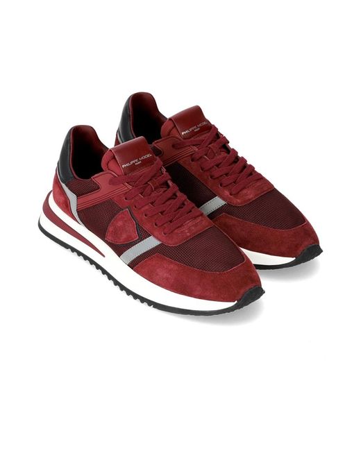 Philippe Model Red Sneakers for men