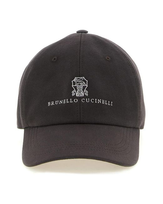 Brunello Cucinelli Black Hats & Caps for men