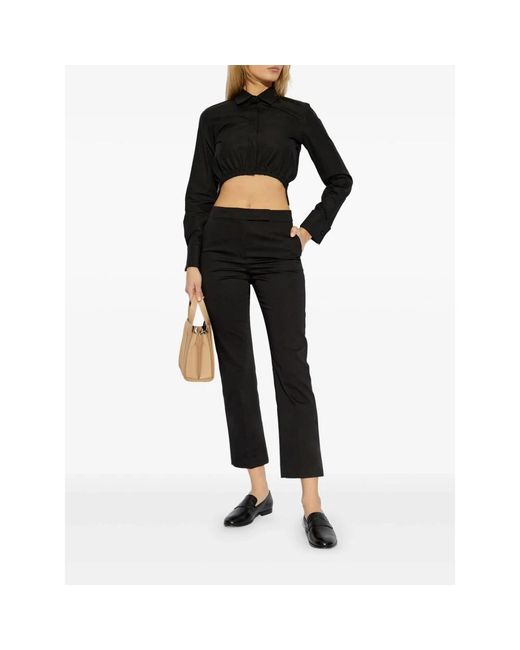 Max Mara Slim-Fit Broek in het Black