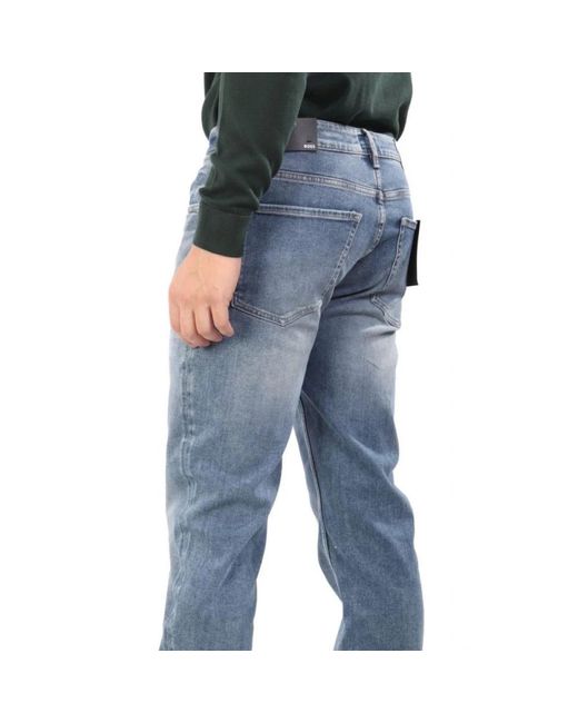 HUGO Regular Jeans in het Blue voor heren