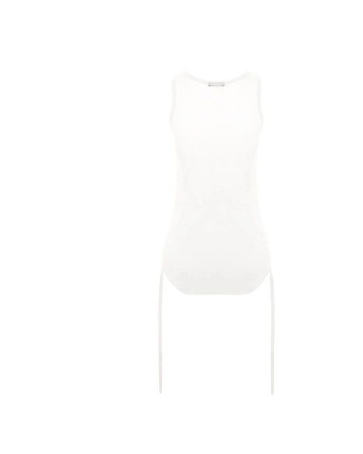 Sleeveless Tops Ann Demeulemeester de color White