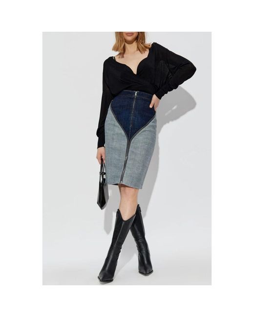 Denim Skirts DSquared² de color Blue