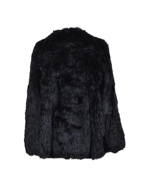 we11done Black Faux Fur & Shearling Jackets