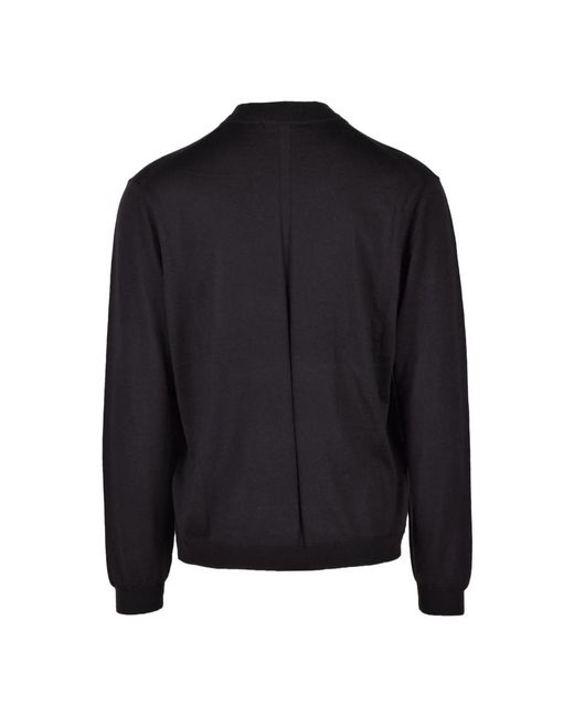 Low Brand Black Round-Neck Knitwear for men