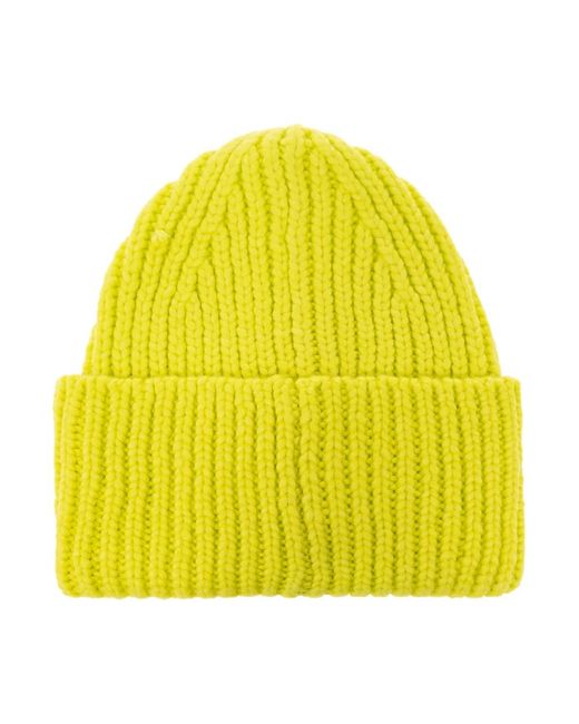 Ugg Yellow Beanie with logo patch