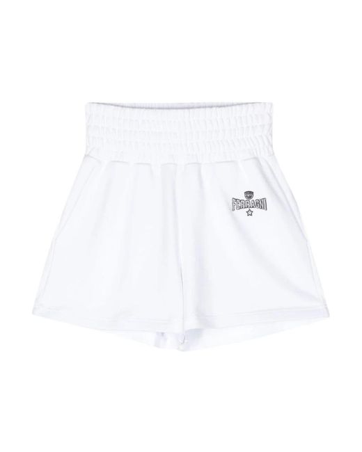 Chiara Ferragni White Short Shorts