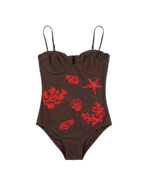 Mc2 Saint Barth Red One-Piece
