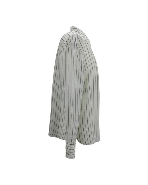 Max Mara Overhemden ,Veelkleurig ,Leer Lama Shirt in het Gray