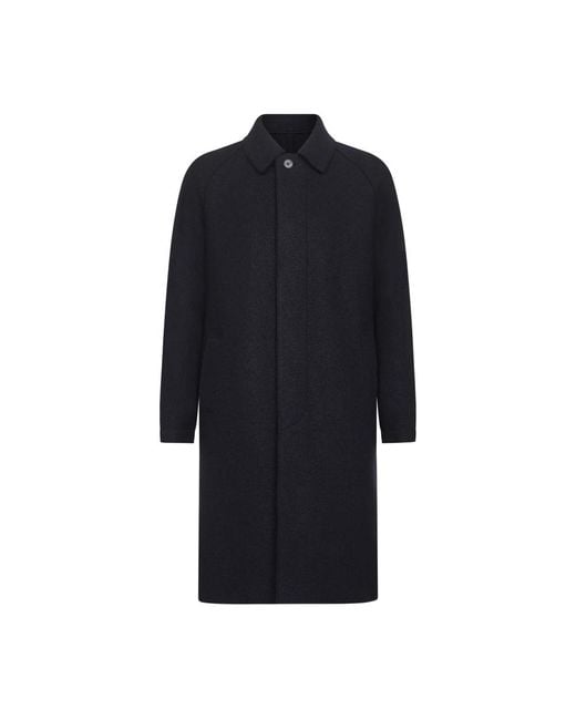 Harris Wharf London Blue Single-Breasted Coats for men