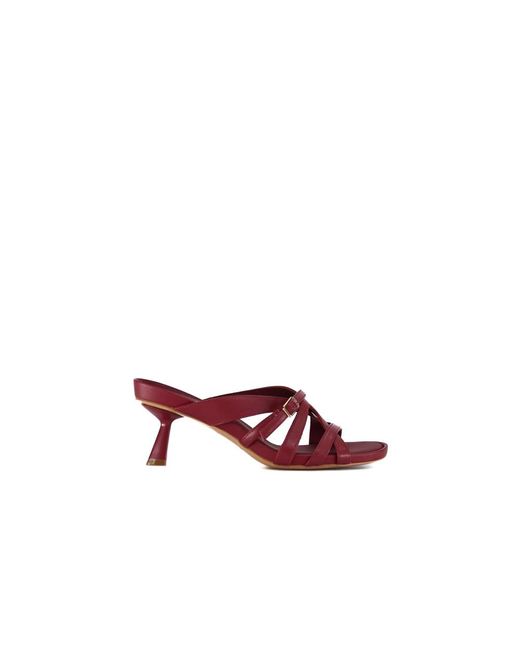 Bruno Premi Red Heeled Mules