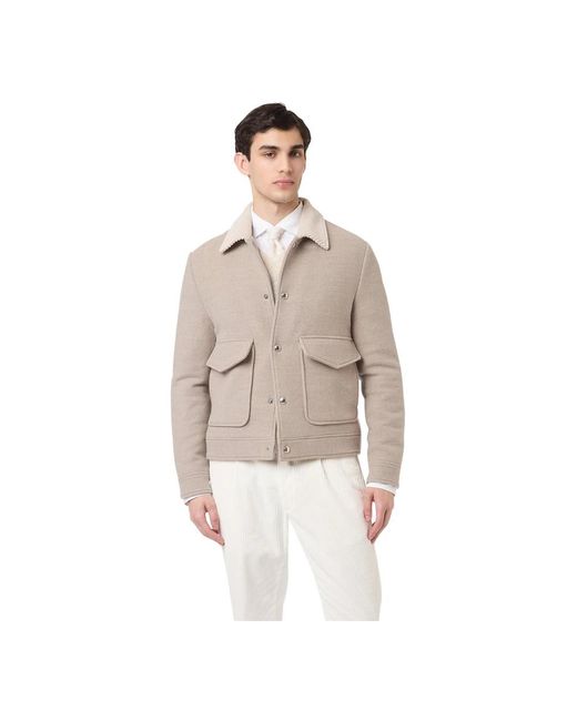 Cardigans Eleventy de hombre de color Natural