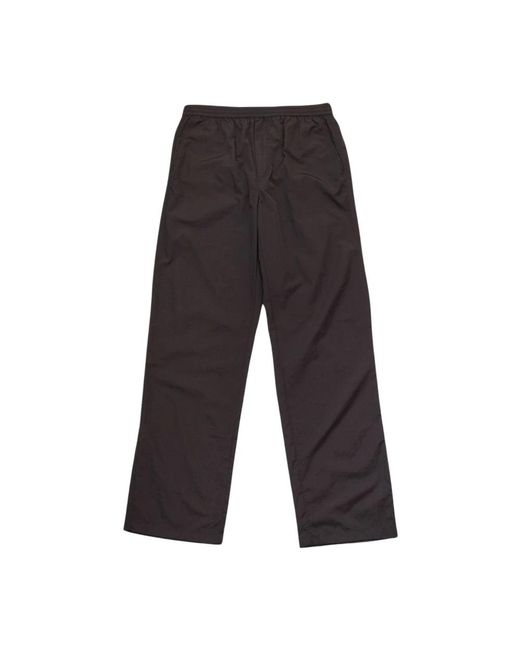 Soulland Gray Straight Trousers for men