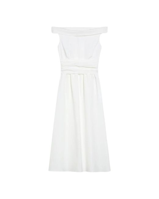 Weekend by Maxmara White Midi Dresses