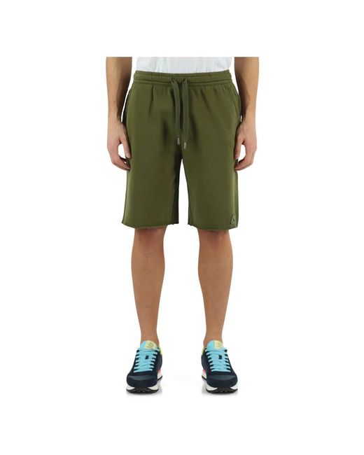 Sun 68 Green Casual Shorts for men