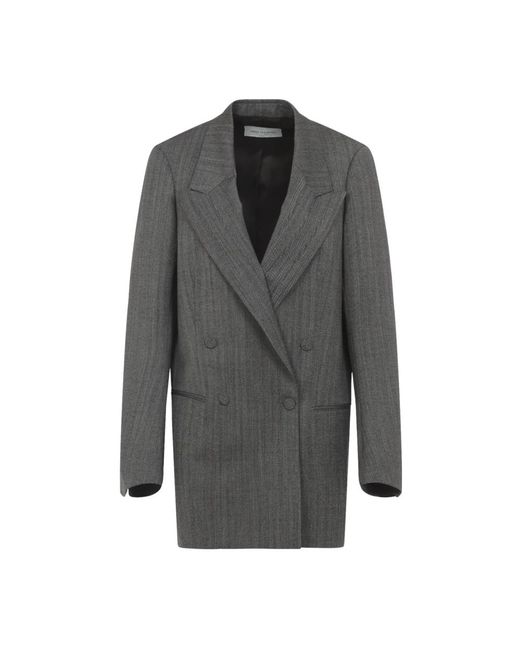 Dries Van Noten Gray Blazers