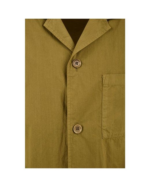 Aspesi Green Short Sleeve Shirts for men