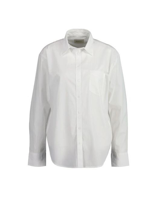 Camicia in popeline dal taglio rilassato di Gant in White