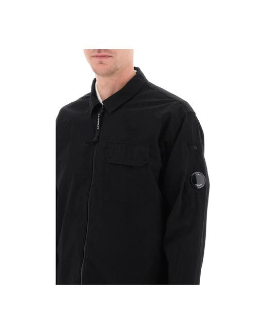 C P Company Casual baumwollhemd in Black für Herren