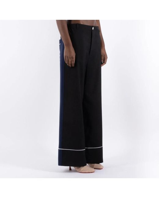 Marni Broeken ,Zwart ,Wol Zwarte Wollen Broek in het Black