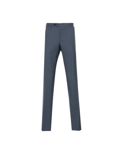 Canali Blue Suit Trousers for men