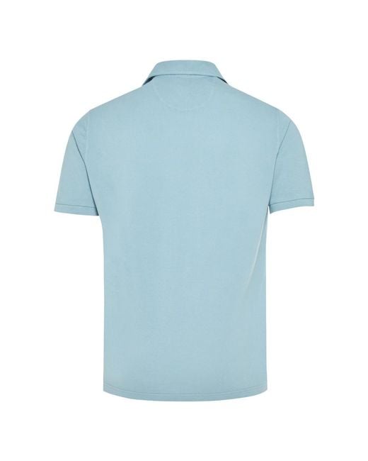 Fedeli Blue Polo Shirts for men