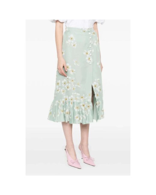 Valentino Green Midi Skirts