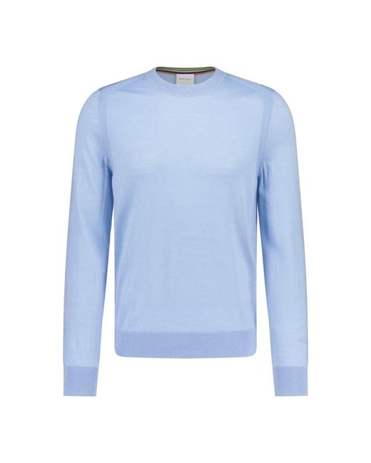 PS by Paul Smith Blue Round-Neck Knitwear for men