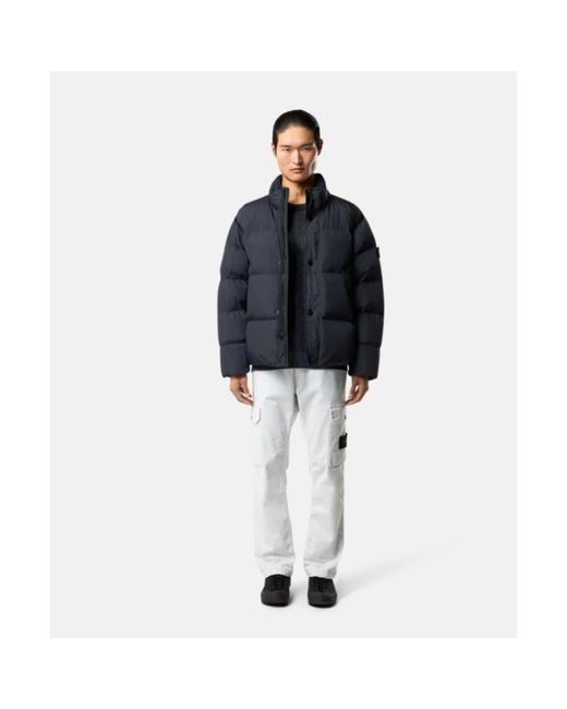 Down Jackets Stone Island de hombre de color Blue