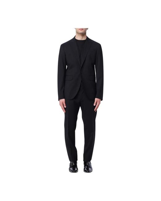 DSquared² Kostuums ,Zwart ,Wol Elegant Wol Tweedelig Pak in het Black voor heren