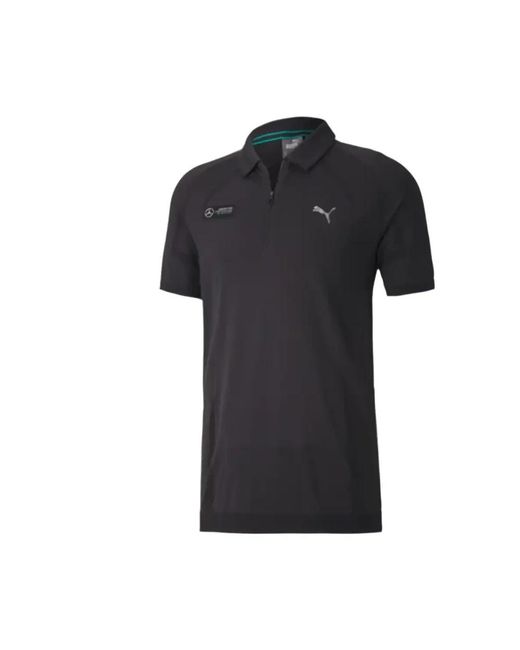 PUMA Tops ,Zwart ,Evoknit Polo Shirt in het Black voor heren