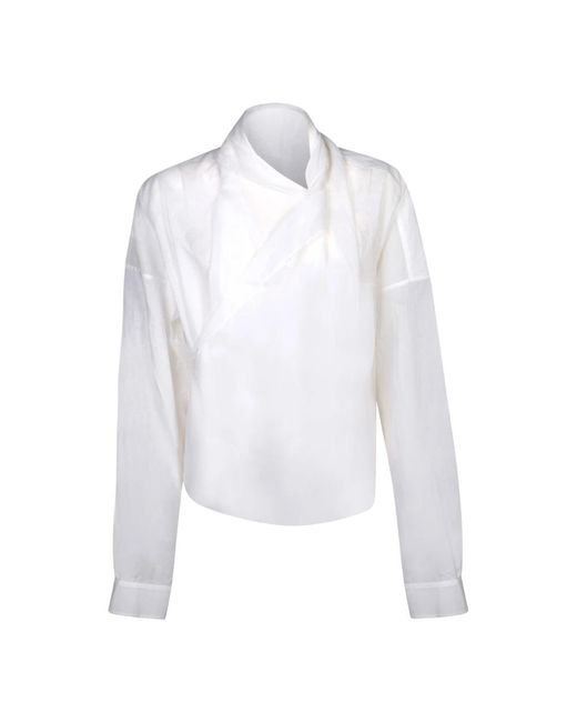 Quira Witte Overhemden Voor Zelfverzekerde Vrouwen in het White