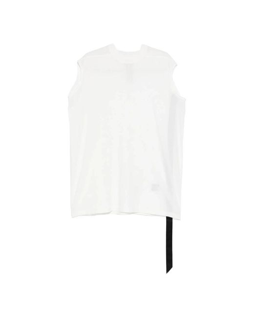 Rick Owens White Sleeveless Tops for men